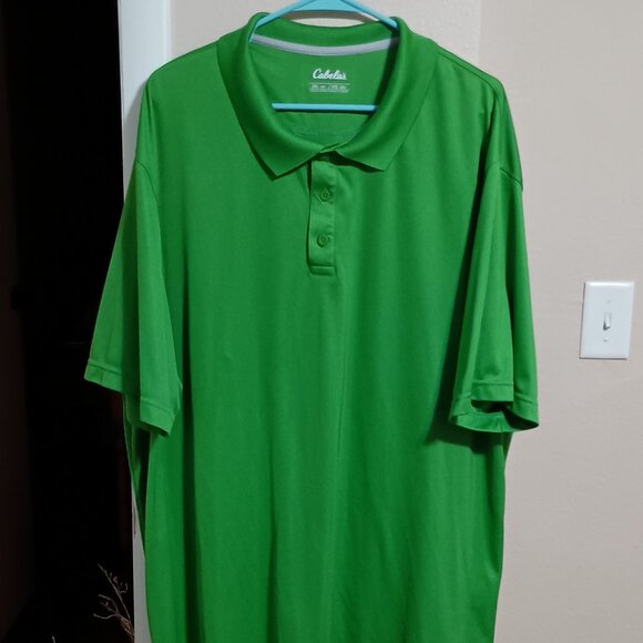 Cabela's Polo Shirt Mens Size 3XL Green Short Sleeve - Picture 1 of 11